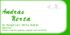 andras merta business card